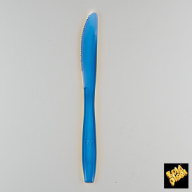 Plastic Knife PS Premium Blue 19cm (1000 Units)