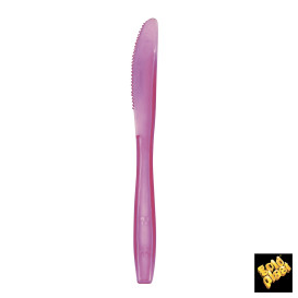 Plastic Knife PS Premium Lilac 19cm (50 Units) 