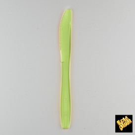 Plastic Knife PS Premium Lime Green 19cm (1000 Units)