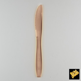 Plastic Knife PS Premium Brown 19cm (50 Units) 