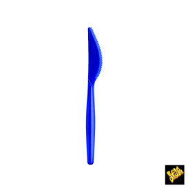 Plastic Knife PS "Easy" Blue Pearl 18,5cm (20 Units) 