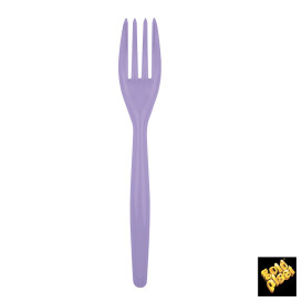 Plastic Fork PS "Easy" Lilac 18cm (20 Units) 