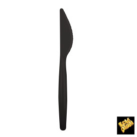 Plastic Knife PS "Easy" Black 18,5cm (20 Units) 