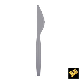 Plastic Knife PS "Easy" Grey 18,5 cm (500 Units)