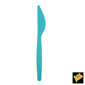 Plastic Knife PS "Easy" Turquoise 18,5cm (20 Units) 