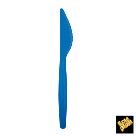 Plastic Knife PS "Easy" Blue Clear 18,5cm (20 Units) 