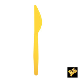 Plastic Knife PS "Easy" Yellow 18,5cm (20 Units) 