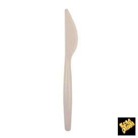 Plastic Knife PS "Easy" Beige 18,5cm (500 Units)