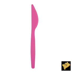 Plastic Knife PS "Easy" Fuchsia 18,5cm (20 Units) 