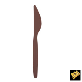 Plastic Knife PS "Easy" Brown 18,5cm (500 Units)