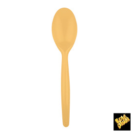 Plastic Spoon PS "Easy" Gold 18,5 cm (500 Units)