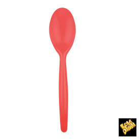 Plastic Spoon PS "Easy" Red 18,5 cm (500 Units)