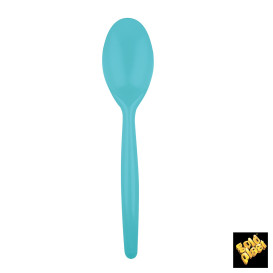 Plastic Spoon PS "Easy" Turquoise 18,5 cm (20 Units) 