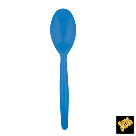 Plastic Spoon PS "Easy" Blue Clear 18,5 cm (500 Units)