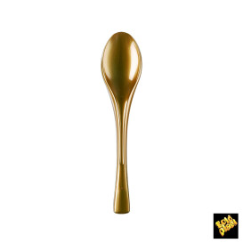 Plastic Spoon PS "Fly" Gold 14,5cm (3000 Units)