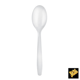 Plastic Spoon Easy PP White 17,5cm (100 Units)  