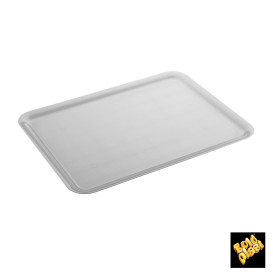 Plastic Tray White 37x50cm (4 Units) 