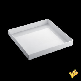 Plastic Tray White 30x30cm (1 Unit) 