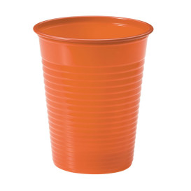 Plastic Cup PS Orange 200ml Ø7cm (50 Units) 