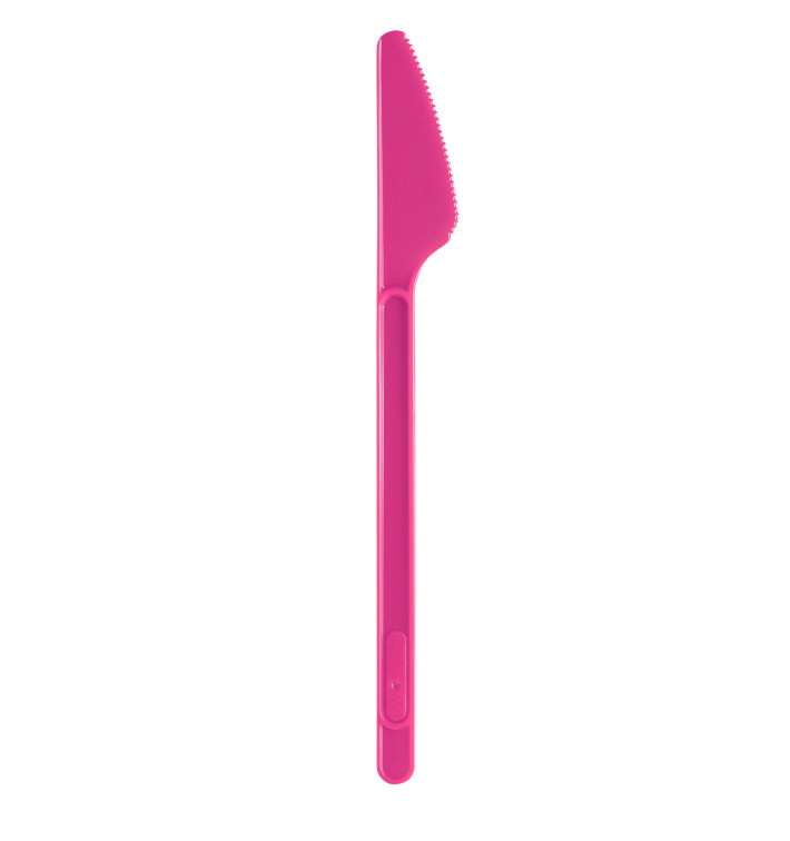 Plastic Knife PS Fuchsia 17,5cm (600 Units)