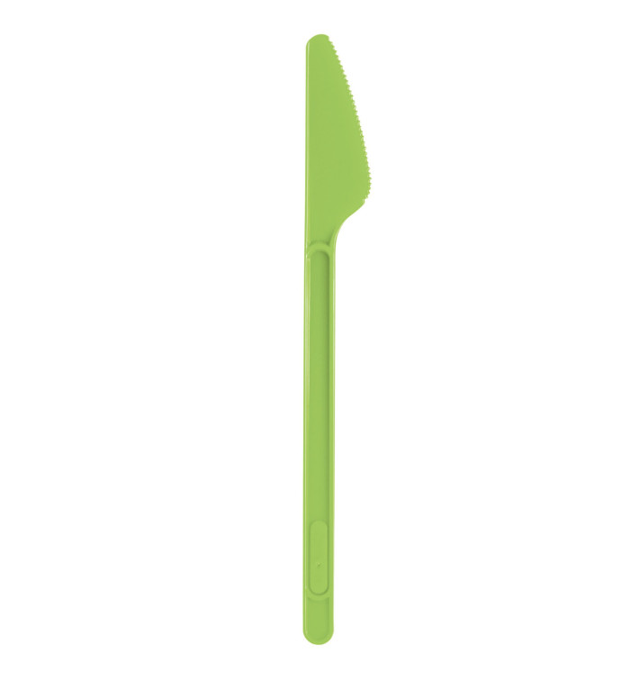 Plastic Knife PS Lime Green 17,5cm (20 Units) 