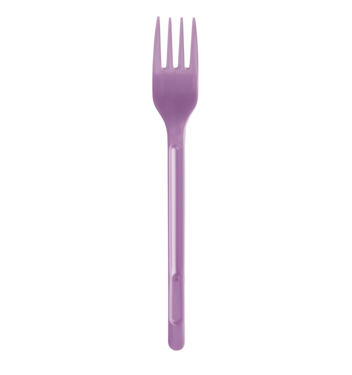 Plastic Fork PS Lilac 17,5cm (20 Units) 