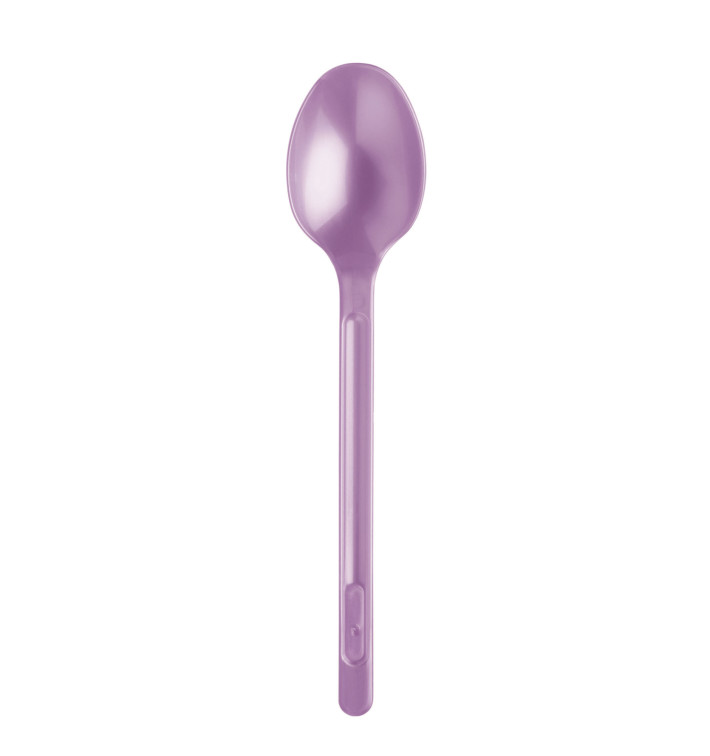 Plastic Spoon PS Lilac 17,5cm (20 Units) 