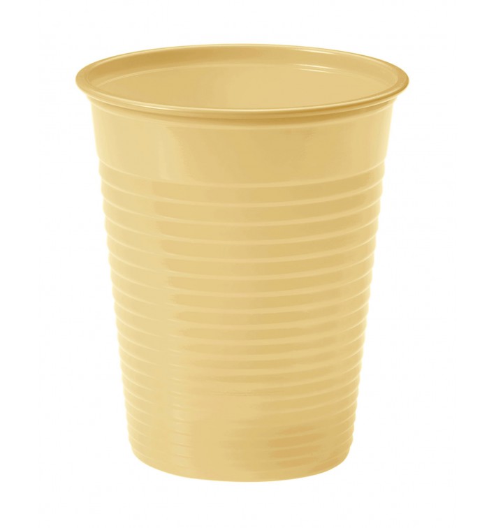 Plastic Cup PS Green 200ml Ø7cm (50 Units)