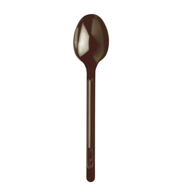 Plastic Spoon PS Chocolate 17,5cm (20 Units) 