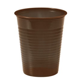 Plastic Cup PS Chocolate 200ml Ø7cm (50 Units) 