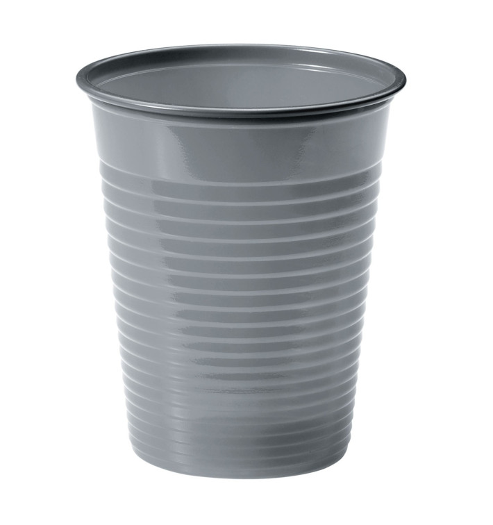 Plastic Cup PS Silver 200ml Ø7cm (50 Units) 