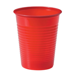 Plastic Cup PS Red 200ml Ø7cm (50 Units) 