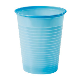 Plastic Cup PS Light Blue 200ml Ø7cm (1500 Units)