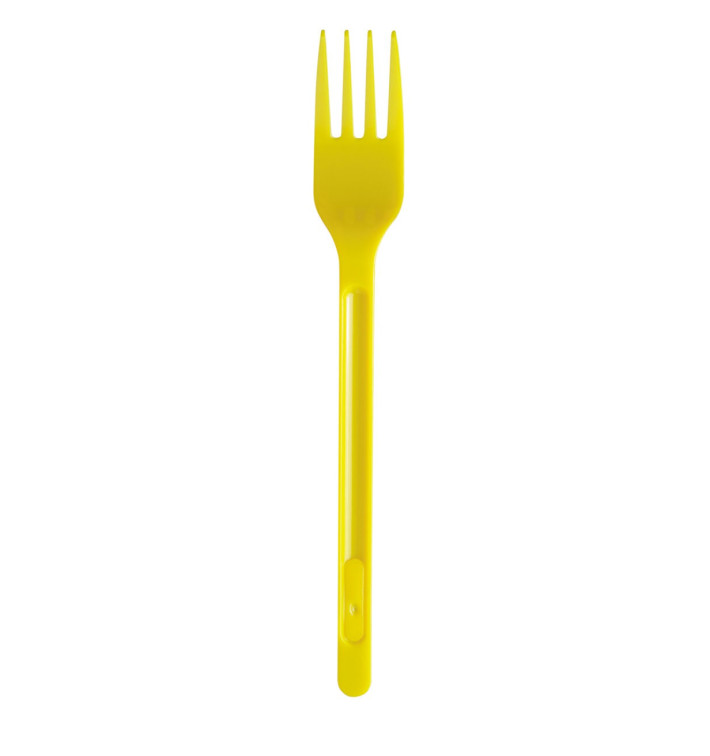 Plastic Fork PS Yellow 17,5cm (600 Units)