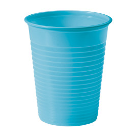 Plastic Cup PS Turquoise 200ml Ø7cm (50 Units) 