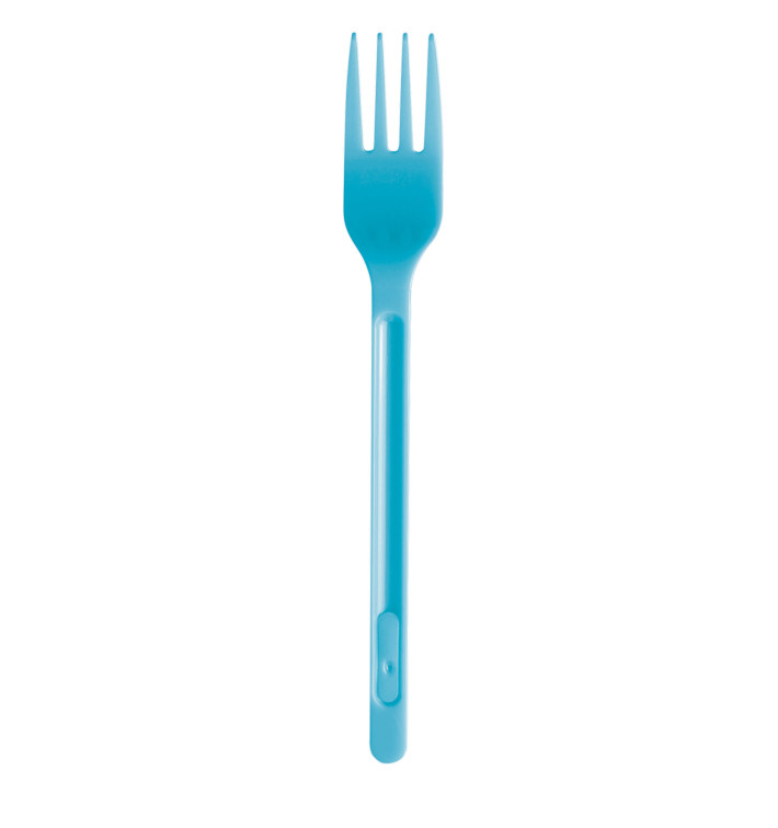 Plastic Fork PS Turquoise 17,5cm (20 Units) 