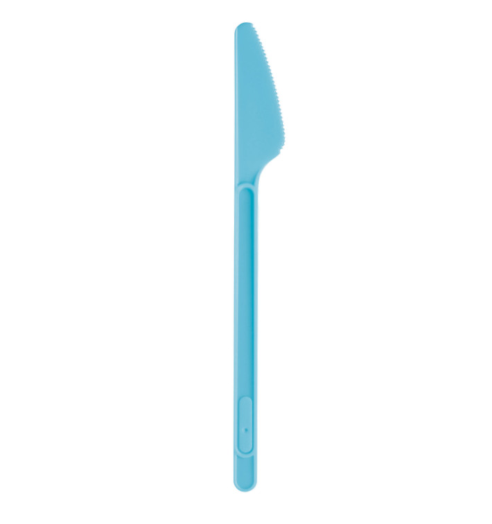 Plastic Knife PS Turquoise 17,5cm (20 Units) 