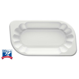 Plastic Tray White 17,5x9,5x3cm 250ml (250 Units)