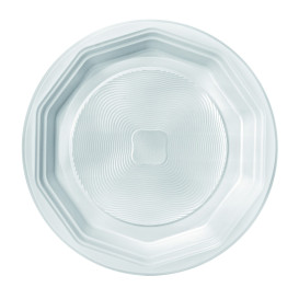 Plastic Plate PP Deep White "Deka" 22 cm (100 Units)  