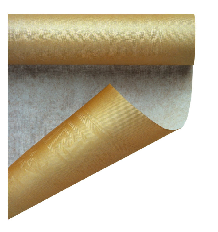 Paper Tablecloth Roll Gold 1,2x7m  (1 Unit)