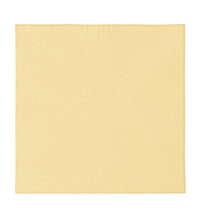 Paper Napkin 2 Layers Crema 33x33cm (50 Units) 