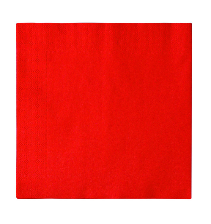 Paper Napkin 2 Layers Red 33x33cm (50 Units) 