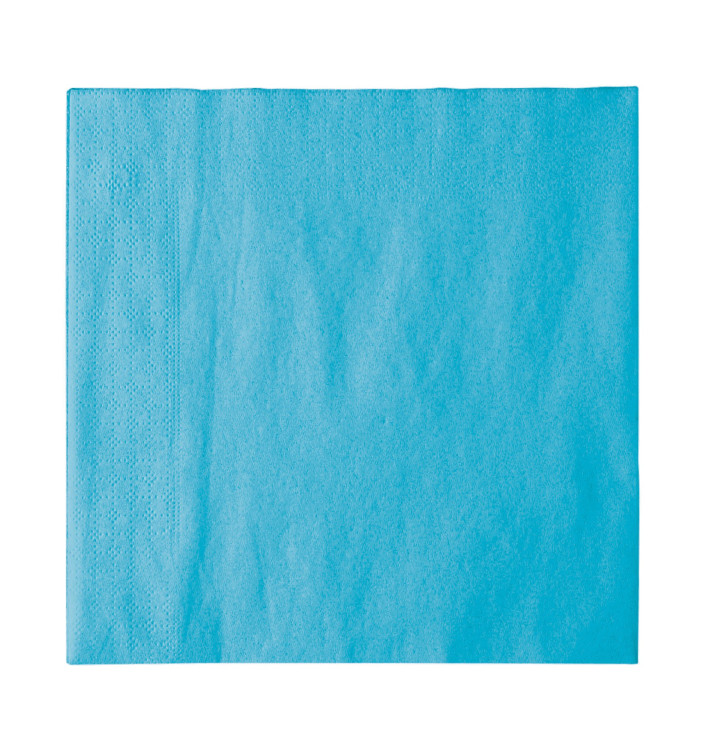 Paper Napkin 2 Layers Turquoise 33x33cm (50 Units) 