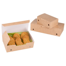 Paper Take-Out Box Medium size Kraft 1,45x0,90x0,45,m (25 Units)