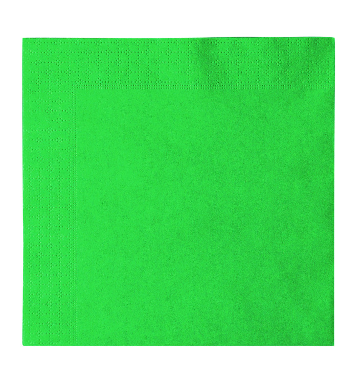 Paper Napkin 2 Layers Green 33x33cm (1200 Units)