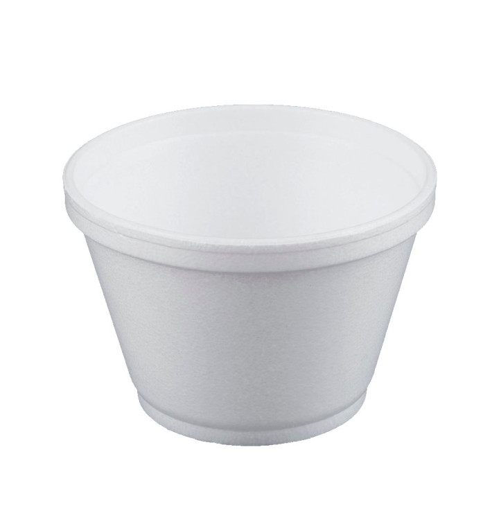 Foam Container White 6Oz/180ml Ø8,9cm (50 Units) 