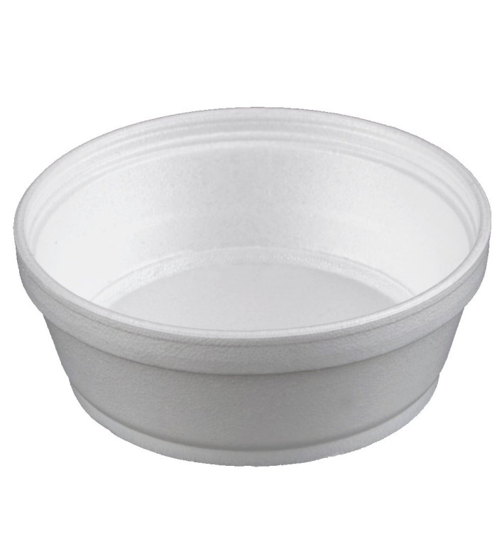 Foam Container White 8Oz/240ml Ø11,7cm (25 Units) 