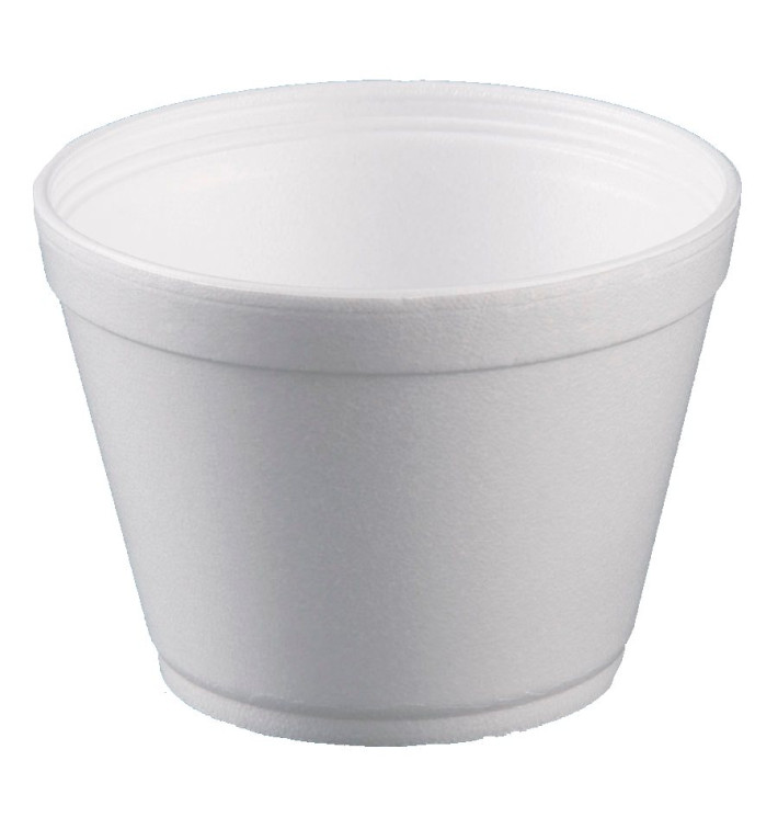 Foam Container White 16Oz/475ml Ø11,7cm (500 Units)