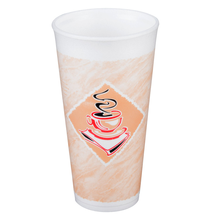 Foam Cup EPS "Café" 20Oz/600ml Ø9,4cm (20 Units) 