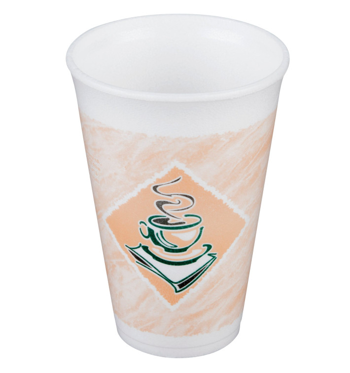 Foam Cup EPS "Café" 16Oz/480ml Ø9,4cm (25 Units) 